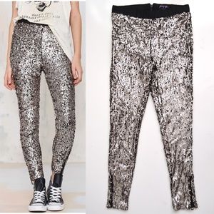 Nasty Gal Boogie Nights Sequin Leggings